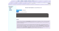 Desktop Screenshot of darmstadtium.atomistry.com